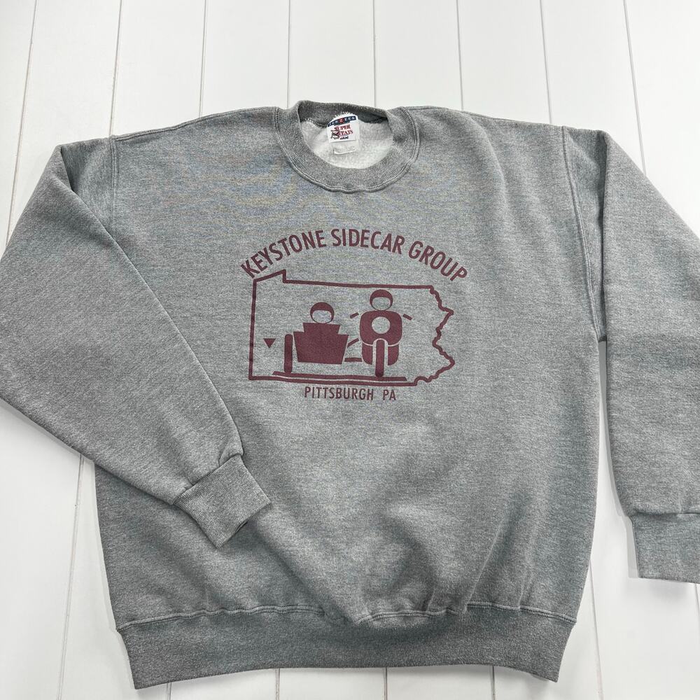 Keystone Sidecar Group Jerzees Crewneck Sweatshirt Size large Pittsburg PA - Picture 1 of 6